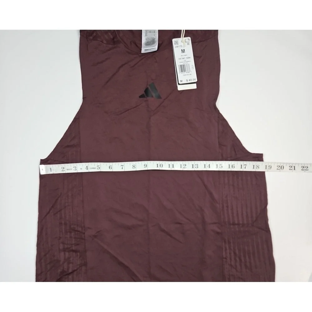 Adidas Mens Maroon ClimaCool Sleeveless Training Tank Top Size Medium‎ NWT